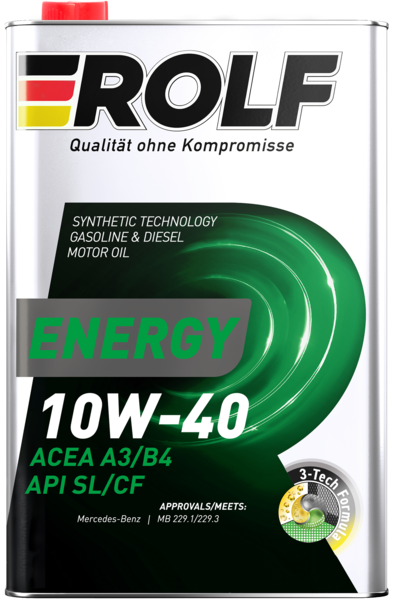 Масло ROLF Energy SAE 10W40 API SL/CF 1л